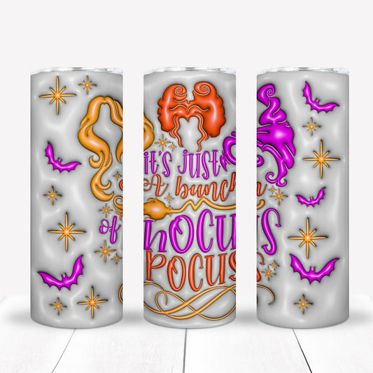 Halloween 3D Inflate Sublimation 20oz Tumbler Image Puff