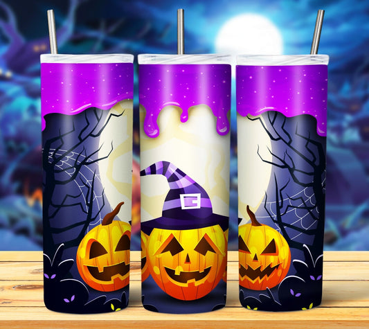 Halloween Drip Sublimation 20oz Tumbler Image