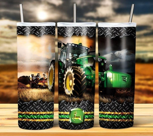 Tractor Deere Sublimation 20oz Tumbler Image