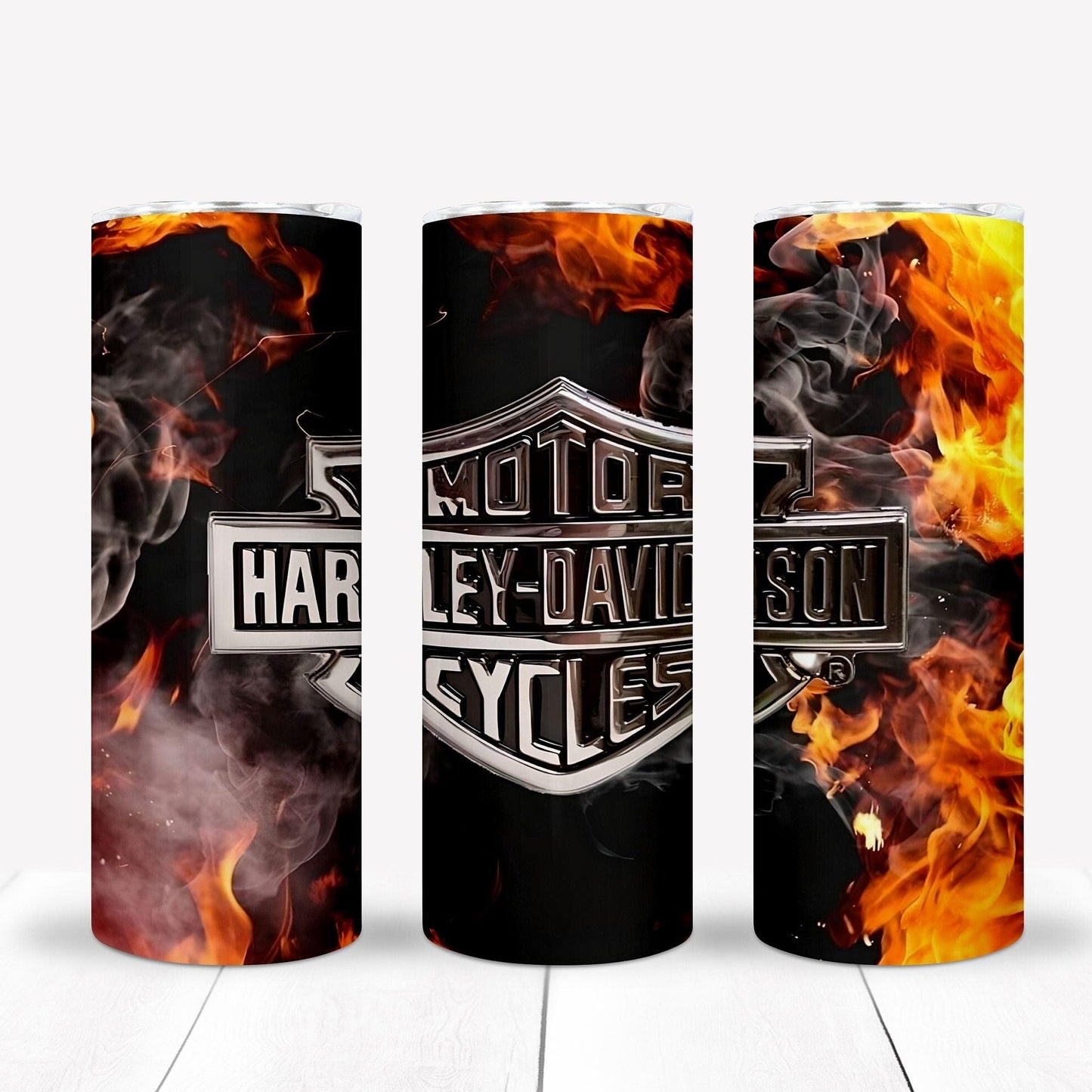 Motorcycle Sublimation 20oz Tumbler Image