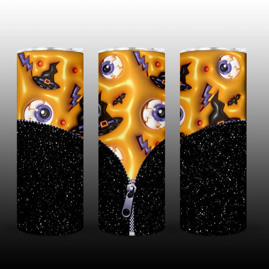 3D Inflate Halloween 20oz Sublimation 20oz Tumbler v Puff Witches