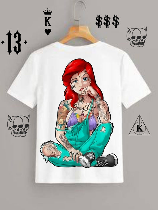 Tattoo Cartoon T-shirt Image DTF/Sublimation