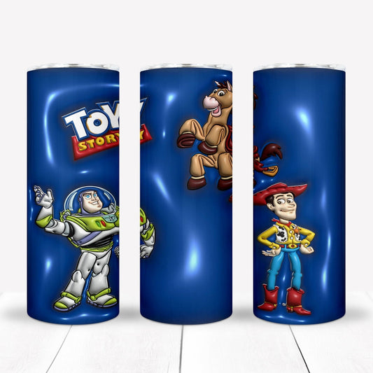 Inflate Cartoon Sublimation 20oz Tumbler Image Puff