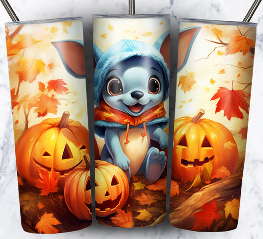 Fall Cartoon Sublimation 20oz Tumbler Image