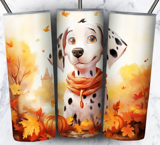 Fall Cartoon Sublimation 20oz Tumbler Image